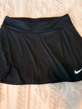 Nike Black Dri-FIT Performance Skirt with White Swoosh